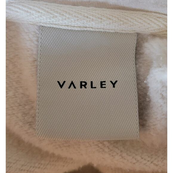 Varley Women S Victoria Hoodie Oatmeal Gold Zip Drawstring Waist Comfy VAR00990 - Picture 3 of 13